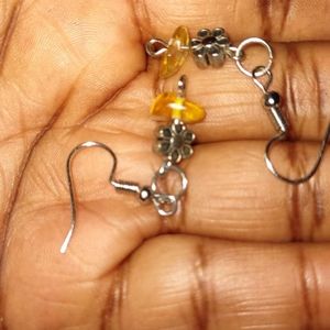 Orange Healing Stone Earrings